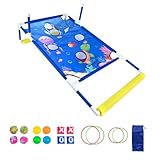 Kids Cornhole-PP-Spielset | Tragbares Karnevalsring -Turf -Fertigkeits...