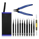 Ainiv Pinzette Sets, 12 Stück Präzisions Antistatisch Edelstahl Pinzette...