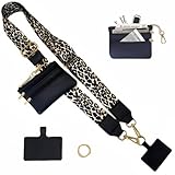 Ysnzaq Handykette Universal mit Tasche, PU Leder Zipper Crossbody...