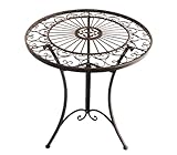 Dehner Gartentisch Antik, Balkontisch wetterfest, Dekotisch Indoor /...