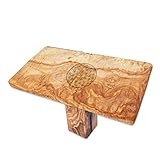 D.O.M.® Meditationshocker/-Bank für Fersensitz aus Olivenholz (Ohne...