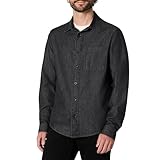 Amazon Essentials Herren Regular-Fit Langärmliges Button-Down-Jeanshemd,...