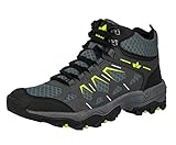 Lico Sierra High Herren Trekking- & Wanderstiefel, Anthrazit/ Lemon, 42 EU