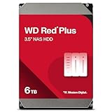 WD Red Plus interne Festplatte NAS 6 TB (3,5 Zoll, Workload-Rate 180...