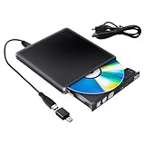 PAPOIYA Externes Blu-Ray-DVD-Laufwerk, 3D, USB 3.0, Bluray-Brenner,...