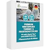 TTL GARDEN 50g/m² Wintervlies 16m² 1,6m x 10m weiß – Frostschutz...