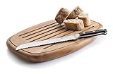 Lacor 60491 Ovale Brot Schneidebrett bambu 40x27x3cm, Bambus, Brown, 40 x...