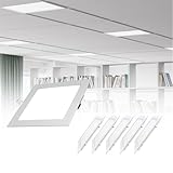 Vdhfgso 18 W, 6 Zoll, ultraflache LED-Deckeneinbauleuchte, 6000 K,...