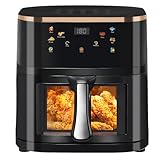 Heißluftfritteuse 9L AirFryer Ohne Öl, Fritteuse mit Led TouchScreen,...