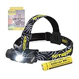 Nitecore HC60 V2 Wiederaufladbare LED Stirnlampe USB C Stirnlampe 1200...