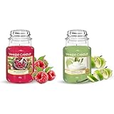 Yankee Candle Duftkerze im Glas (groß) | Red Raspberry | Brenndauer bis zu...