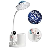 WLHBF Schreibtischlampe Kinder, LED Astronaut Tragbar Tischlampe, Leselampe...