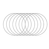 Metallring 20 cm, 8 Stück Edelstahl Traumfänger Ringe, DIY Silber Deko...