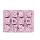 Silikonform in Herzform, 3D-Silikon-Backform für Fondant, Seife und Eis,...
