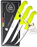 Edelbach Solingen Küchenmesser Set | 3x Profi Fleischmesser | Ultrascharf...