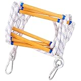 XINSHUNCAN Strickleiter Feuerfeste Rettungsleiter, 10m Feuerleiter mit...