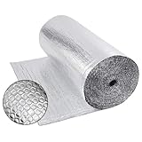 Dripex Isolierfolie Dämmfolie 0.6x10m, Alu-Luftpolsterfolie 3-4mm,...
