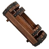 YARNOW Holz Pflanzgefäß 2 Stück Halb Fass Blumentopf aus Verkohltem...