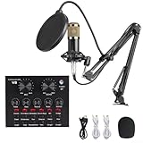 GLFLOW V8 V8S USB-Audio-Mixer für Telefon und Computer, professionelles...