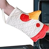 PRIMUZ Hahn-Ofenhandschuh, kreativ, hitzebeständig, leichte...