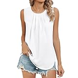 Damen Shirts Ärmellose Sommer Tunika Loose Fit Tank Top: Bluse Damen...