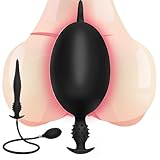LYAMais Neuer 26cm Superlang Aufblasbar Analplug mit Pumpe,Verstellbar...