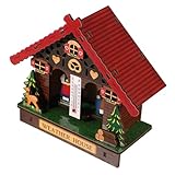 DECOMELODY Wetterstation Holz Barometer Mit Thermometer Und Hygrometer...