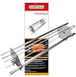 Grillfürst Universal Grillrondell - Schaschlik-Set für Drehspieß und...