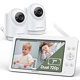 bonoch 7 Zoll Babyphone mit 2 Kameras, 720p Video Babyphon hone WLAN,...