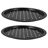 NUOBESTY 2 Stück Pizzateller Kuchenform Pizza -Tablett für Ofen...