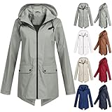 Wasserdichter Regenmantel für Damen, winddicht, schnell trocknende Jacke,...