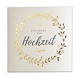 Art Nuvo SATZ 20 St. 135x135mm HOCHZEITSEINLADUNGEN MIT GEDRUCKTEN EINLAGEN...