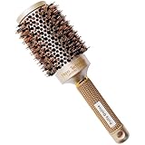 Round Hair Brush Blow Drying Brush Ionic Boar Bristles Anti-Static Round...