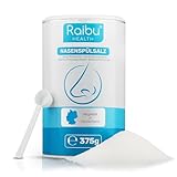 Raibu Nasenspülsalz für Nasendusche 150 Portionen I 375g in nachhaltiger...