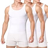 Unterhemd Herren 3/5er Pack Tank Top Baumwolle Männer Schwarz Weiss...