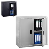 Arebos Aktenschrank Büroschrank Lagerschrank Materialschrank Stahlschrank...