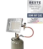 ROTHENBERGER Industrial Heizstrahler inkl. Piezo, 0,4 m Propangas-Schlauch...