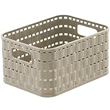 Rotho Country Aufbewahrungskorb 2l in Rattan-Optik, Kunststoff (PP)...