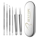 BESTOPE PRO Mitesserentferner, 6-teiliges Akne-Entferner-Set–...