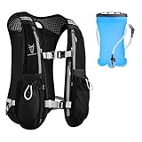 UTOBEST Laufrucksäcke, leicht, Funktionelle Laufweste, 5 l, Schwarz mit...