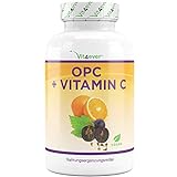OPC Traubenkernextrakt + natürliches Vitamin C - 240 Kapseln für 8 Monate...