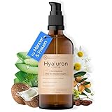 BIO Hyaluron Creme hochdosiert + Arganöl, Jojobaöl, Aloe Vera, Kokosöl,...