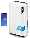 Pro Breeze Luftentfeuchter 20L in 24h Entfeuchtungsleistung -...