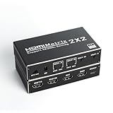 HDMI Matrix 2x2 Matrix Switch 2 in 2 Out Switcher Splitter Box mit...