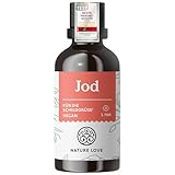 NATURE LOVE® Jod Tropfen für die Schilddrüse - 150µg 50ml - alkoholfrei...