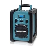 Blaupunkt BSR 20 Baustellenradio mit Akku – Tragbares Radio mit Bluetooth...