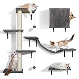 Zvonema Kletterwand Katzen, Katzen wandelemente, Kletterwand Set 10-teilig,...