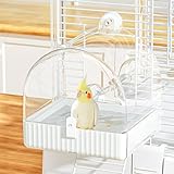 BUCATSTATE Hängende Badehaus für Vogelkäfig, 3 in 1 Vogelbadewanne,...