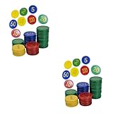 TOYANDONA 640 Stk Jetons Bingo-Chips zählen Bingo-Spielchips...