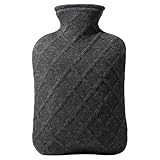 FORICOM Wärmflasche (Schwarz, 2L)